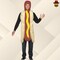 Adult Hot Dog Costume Funny Food Foam Tunic with Mustard Halloween Party Outfit